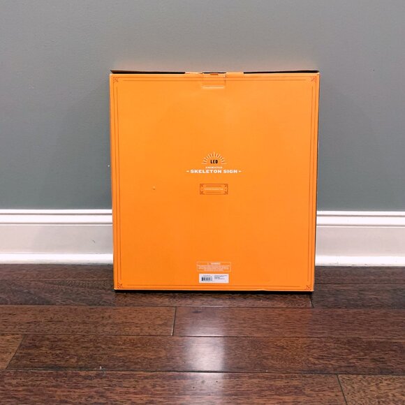 Target Hyde & Eek PINK Waving Skeleton Moving LED Light Faux Neon Halloween 2024 - Picture 3 of 4